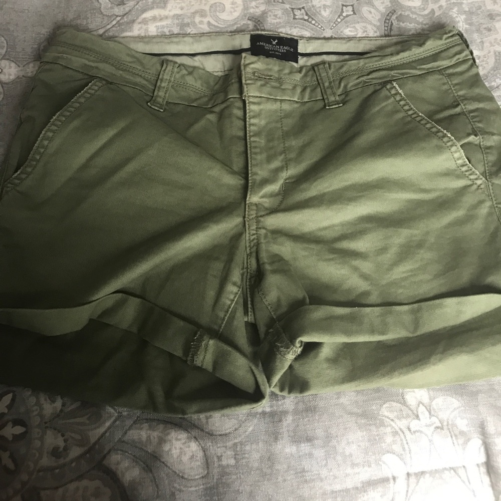 American eagle green shorts